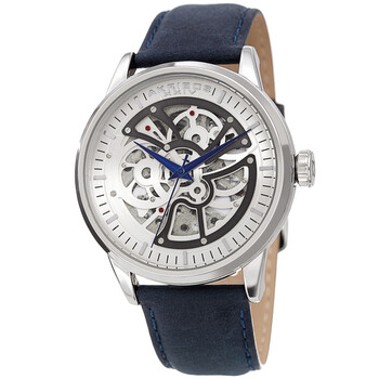 Đồng hồ Akribos Xxiv Automatic Mặt Bạc AK1018SSBU Nam Chính hãng Sale giá Rẻ tại XaXi World