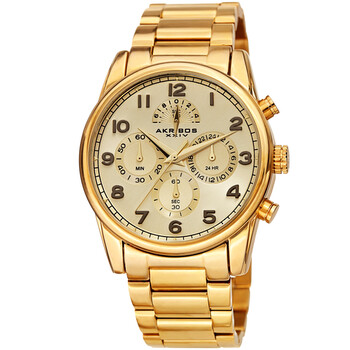 Đồng hồ Akribos Xxiv Chronograph Quartz AK1042YG Nam Chính hãng Sale giá Rẻ tại XaXi World