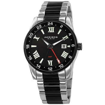 Đồng hồ Akribos Xxiv Quartz Mặt Đen AK1055TTB Nam Chính hãng Sale giá Rẻ tại XaXi World