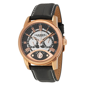 Đồng hồ Akribos Xxiv Mặt Đen Rose Gold-tone AK725RG Nam Chính hãng Sale giá Rẻ tại XaXi World