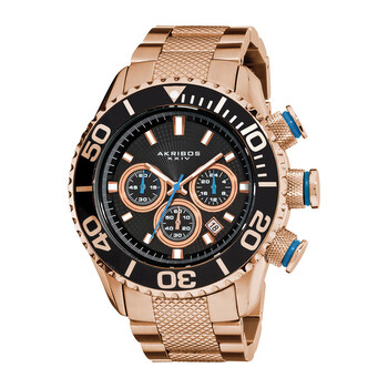 Đồng hồ Akribos Xxiv Conqueror Black Etched Dial AK512RG Nam Chính hãng Sale giá Rẻ tại XaXi World
