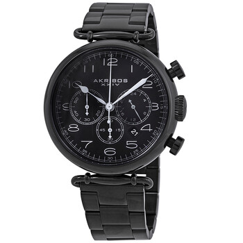 Đồng hồ Akribos Xxiv Grandiose Chronograph Mặt Đen AK764BK Nam Chính hãng Sale giá Rẻ tại XaXi World