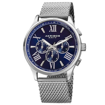Đồng hồ Akribos Xxiv Mặt Xanh Multifunction AK844SSBU Nam Chính hãng Sale giá Rẻ tại XaXi World