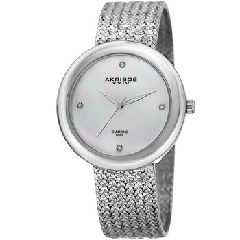 Đồng hồ Akribos Xxiv Dress Quartz Diamond Mặt Trắng P50147 Nữ Chính hãng Sale giá Rẻ tại XaXi World
