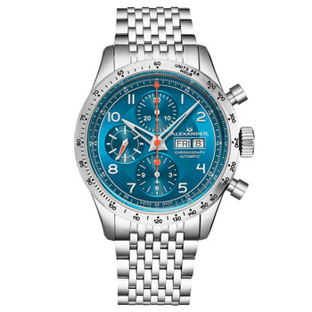 Đồng hồ Alexander Alexander 2 Chronograph Automatic Mặt Xanh A450-02 Nam Chính hãng Sale giá Rẻ tại XaXi World