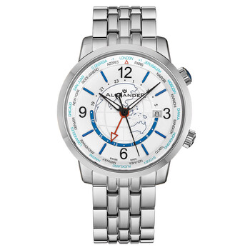 Đồng hồ Alexander Alexander 2 Quartz Mặt Bạc A171B-01 Nam Chính hãng Sale giá Rẻ tại XaXi World
