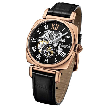 Đồng hồ Arbutus 5th Ave Automatic Mặt Đen AR1608RBB Nam Chính hãng Sale giá Rẻ tại XaXi World
