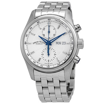 Đồng hồ Armand Nicolet MH2 Chronograph Automatic Mặt Bạc A647A-AG-MA2640A Nam Chính hãng Sale giá Rẻ tại XaXi World
