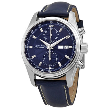 Đồng hồ Armand Nicolet MH2 Chronograph Automatic Mặt Xanh A647A-BU-P140BU2 Nam Chính hãng Sale giá Rẻ tại XaXi World