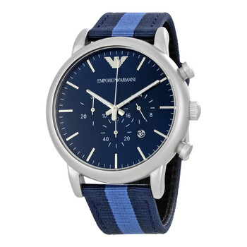 Đồng hồ Emporio Armani Luigi Mặt Xanh Hải Quân Chronograph AR1949 Nam Chính hãng Sale giá Rẻ tại XaXi World