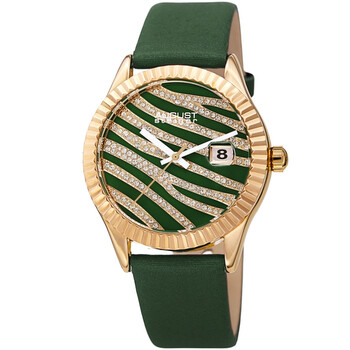Đồng hồ August Steiner Quartz Green & Mặt Vàng AS8275GN Nữ Chính hãng Sale giá Rẻ tại XaXi World