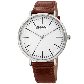 Đồng hồ August Steiner Quartz Mặt Trắng AS8284SSBR Nam Chính hãng Sale giá Rẻ tại XaXi World