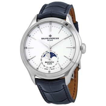 Đồng hồ Baume Et Mercier Clifton Chronograph Automatic Moon Phase Mặt Trắng 10549 Nam Chính hãng Sale giá Rẻ tại XaXi World
