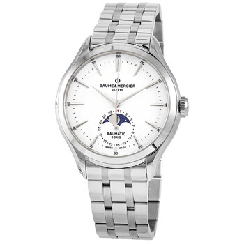 Đồng hồ Baume Et Mercier Clifton Automatic Mặt Trắng 10552 Nam Chính hãng Sale giá Rẻ tại XaXi World