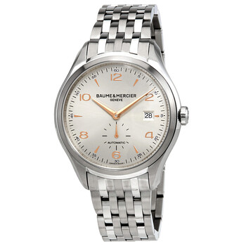 Đồng hồ Baume Et Mercier Baume & Mercier Clifton Automatic Mặt Bạc 10141 Nam Chính hãng Sale giá Rẻ tại XaXi World