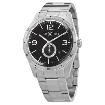 Đồng hồ Bell & Ross Vintage Automatic Mặt Đen BRV123-BS-ST/SST Nam Chính hãng Sale giá Rẻ tại XaXi World
