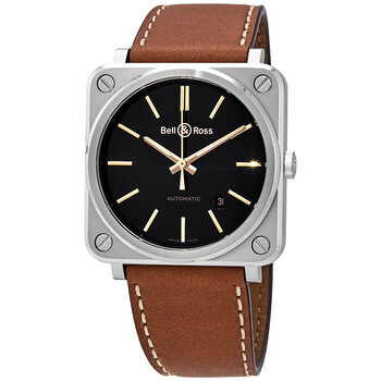 Đồng hồ Bell & Ross Golden Heritage Automatic Mặt Đen BRS92-ST-G-HE/SCA Nam Chính hãng Sale giá Rẻ tại XaXi World