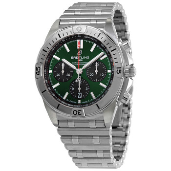 Đồng hồ Breitling Chronomat B01 42 Chronograph Automatic Mặt Xanh Lá AB01343A1L1A1 Nam Chính hãng Sale giá Rẻ tại XaXi World