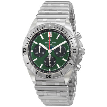 Đồng hồ Breitling Chronomat B01 Chronograph Automatic Chronometer Mặt Xanh Lá AB0134101L1A1 Nam Chính hãng Sale giá Rẻ tại XaXi World