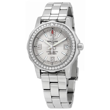 Đồng hồ Breitling Colt II Quartz Diamond Mặt Bạc A7738753/G763 Nữ Chính hãng Sale giá Rẻ tại XaXi World