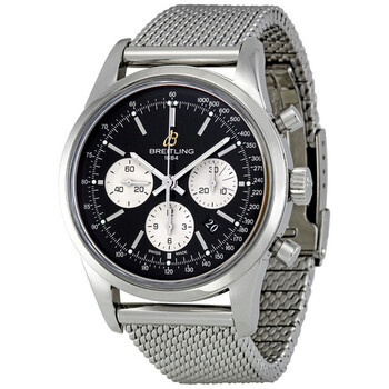 Đồng hồ Breitling Transocean Mặt Đen Chronograph Automatic AB015112-BA59SS Nam Chính hãng Sale giá Rẻ tại XaXi World