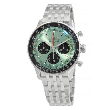 Đồng hồ Breitling Navitimer B01 Chronograph Automatic Chronometer Mint Mặt Xanh Lá AB0138241L1A1 Nam Chính hãng Sale giá Rẻ tại XaXi World