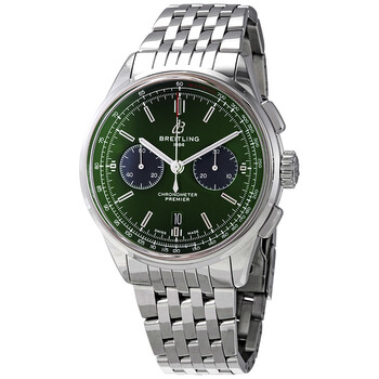 Đồng hồ Breitling Premier Bentley Chronograph Automatic Mặt Xanh Lá AB0118A11L1A1 Nam Chính hãng Sale giá Rẻ tại XaXi World