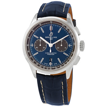 Đồng hồ Breitling Premier Chronograph Automatic Chronometer Mặt Xanh AB0118A61C1P2 Nam Chính hãng Sale giá Rẻ tại XaXi World