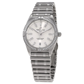 Đồng hồ Breitling Quartz Chronomat Diamond Mặt Trắng A77310591A1A1 Nữ Chính hãng Sale giá Rẻ tại XaXi World
