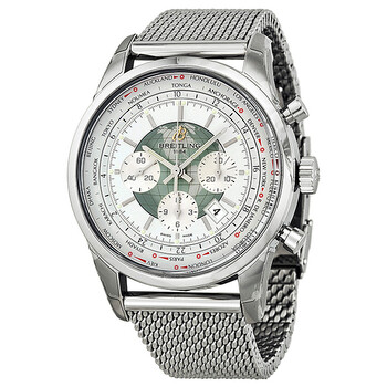 Đồng hồ Breitling Transocean Chronograph Unitime Automatic Mặt Bạc AB0510U0-A732SS Nam Chính hãng Sale giá Rẻ tại XaXi World