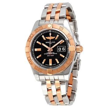 Đồng hồ Breitling Galactic 41 Mặt Đen Steel & 18K Rose Gold Automatic C49350L2-BA09 Nam Chính hãng Sale giá Rẻ tại XaXi World