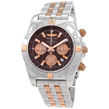 Đồng hồ Breitling Chronomat 44 Mặt Nâu Chronograph Steel & 18K Rose Gold Automatic IB011012-Q576TT Nam Chính hãng Sale giá Rẻ tại XaXi World