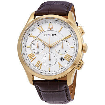 Đồng hồ Bulova Classic White Textured Dial Chronograph 97B169 Nam Chính hãng Sale giá Rẻ tại XaXi World