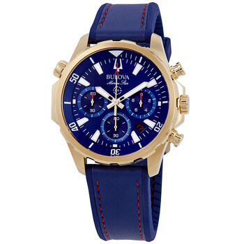 Đồng hồ Bulova Marine Star Chronograph Mặt Xanh 97B168 Nam Chính hãng Sale giá Rẻ tại XaXi World