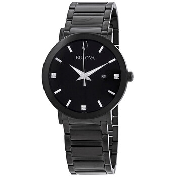 Đồng hồ Bulova Modern Diamond Mặt Đen 98D144 Nam Chính hãng Sale giá Rẻ tại XaXi World