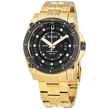 Đồng hồ Bulova Precisionist Quartz Diamond Mặt Đen 98D156 Nam Chính hãng Sale giá Rẻ tại XaXi World