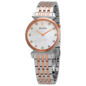 Đồng hồ Bulova Regatta Quartz Diamond Mặt Xà Cừ Trắng 98P192 Nữ Chính hãng Sale giá Rẻ tại XaXi World