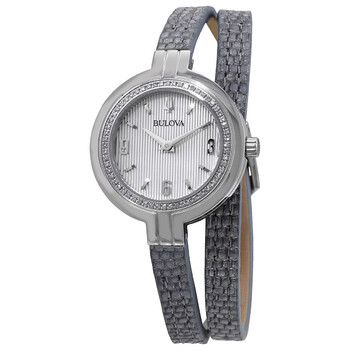 Đồng hồ Bulova Rhapsody Quartz Mặt Trắng 96R236 Nữ Chính hãng Sale giá Rẻ tại XaXi World