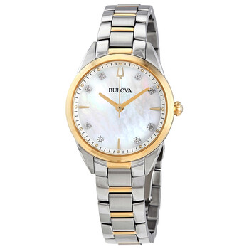 Đồng hồ Bulova Sutton Quartz Diamond Mặt Xà Cừ 98P184 Nữ Chính hãng Sale giá Rẻ tại XaXi World
