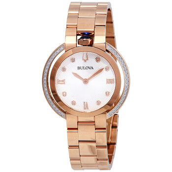 Đồng hồ Bulova Rubaiyat Diamond Mặt Bạc 98R248 Nữ Chính hãng Sale giá Rẻ tại XaXi World