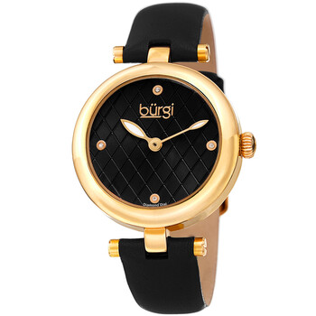 Đồng hồ Burgi Argyle Style Diamond Mặt Đen BUR196YGB Nữ Chính hãng Sale giá Rẻ tại XaXi World