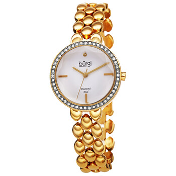 Đồng hồ Burgi Quartz Diamond Mặt Trắng BUR242YG Nữ Chính hãng Sale giá Rẻ tại XaXi World