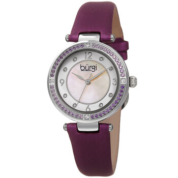 Đồng hồ Burgi Quartz Mặt Trắng Purple Satin BUR251PU Nữ Chính hãng Sale giá Rẻ tại XaXi World