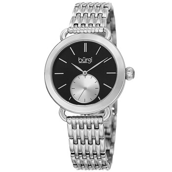 Đồng hồ Burgi Mặt Đen Casual BUR153SSB Nữ Chính hãng Sale giá Rẻ tại XaXi World