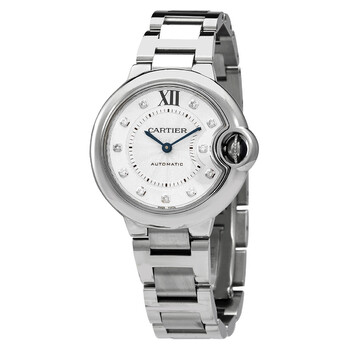 Đồng hồ Cartier Ballon Bleu Automatic Diamond Mặt Bạc W4BB0021 Nữ Chính hãng Sale giá Rẻ tại XaXi World