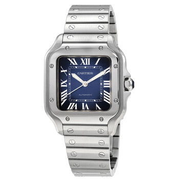 Đồng hồ Cartier Santos De Cartier Medium Model Automatic Mặt Xanh WSSA0063 Nam Chính hãng Sale giá Rẻ tại XaXi World