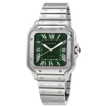 Đồng hồ Cartier Santos De Cartier Medium Model Automatic Mặt Xanh Lá WSSA0061 Nam Chính hãng Sale giá Rẻ tại XaXi World