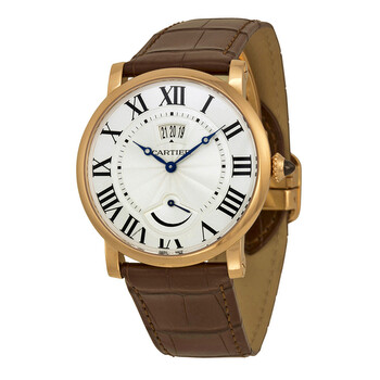Đồng hồ Cartier Rotonde de Cartier Mặt Bạc 18K Rose Gold W1556252 Nam Chính hãng Sale giá Rẻ tại XaXi World