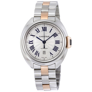 Đồng hồ Cartier Cle de Cartier Automatic Mặt Bạc W2CL0004 Nữ Chính hãng Sale giá Rẻ tại XaXi World