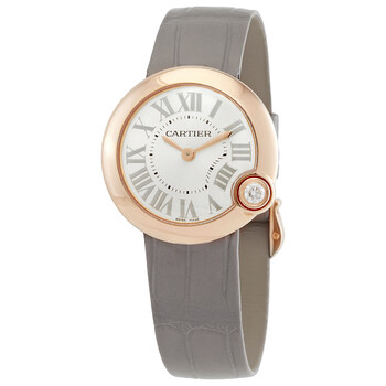 Đồng hồ Cartier Ballon Blanc de Cartier 18K Rose Gold Mặt Bạc WGBL0005 Nữ Chính hãng Sale giá Rẻ tại XaXi World